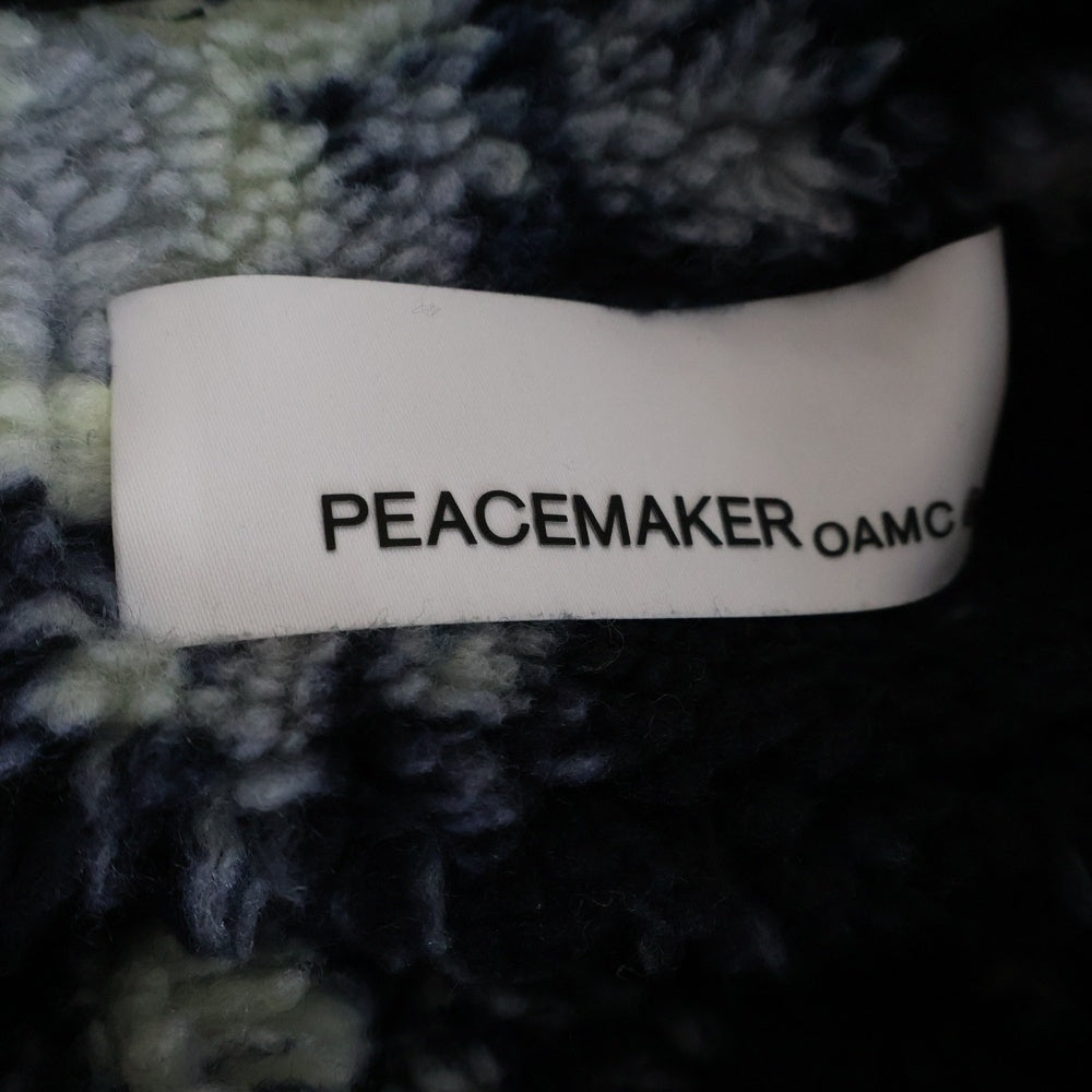 OAMC(オーエーエムシー) 25AW × PEACEMAKER Reversible Overshirt ピースメーカー オーバーサイズ シャツジャケット PCM2OJ06ANY00299 ブラック