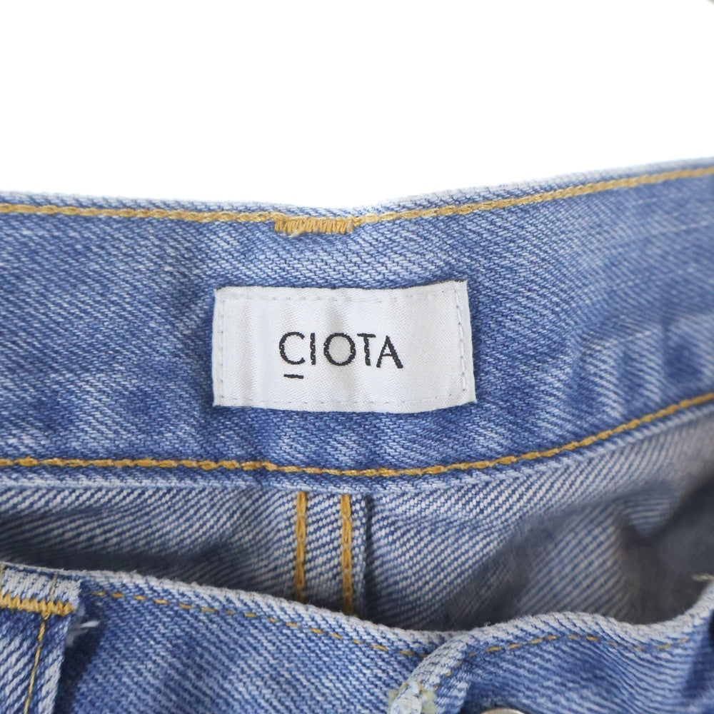 CIOTA(シオタ) 本藍スビンコットン 13.5oz ストレートデニム インディゴ PTM-1STB