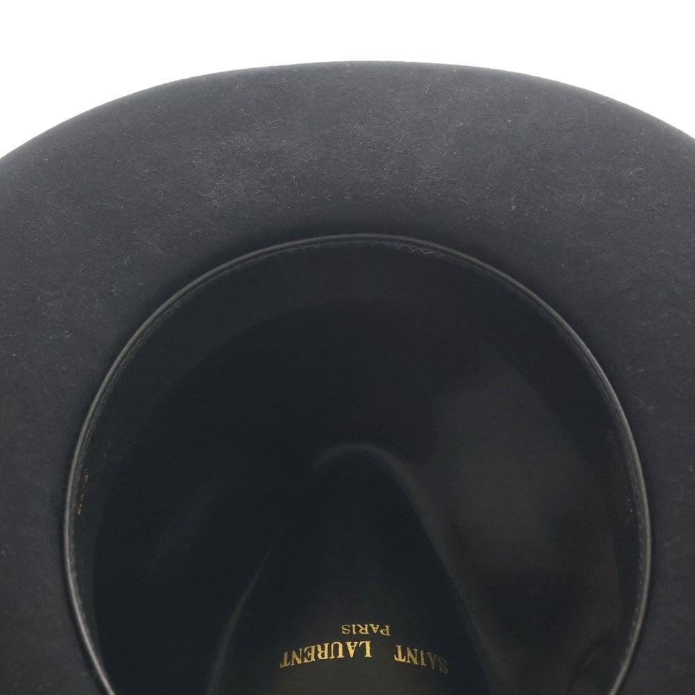 SAINT LAURENT PARIS(サンローランパリ) ウエスタン ウールハット 帽子 ブラック HM01 442288 Y3NA2 1000 レディース