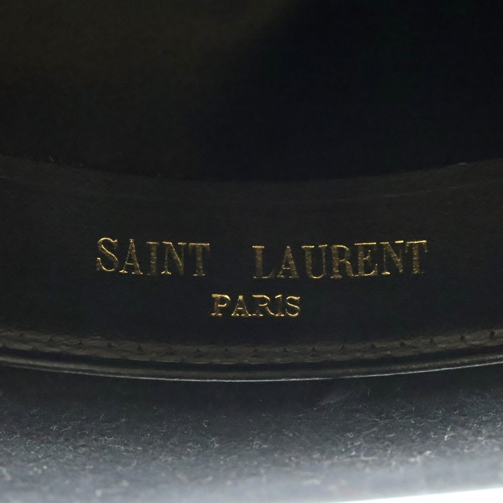 SAINT LAURENT PARIS(サンローランパリ) ウエスタン ウールハット 帽子 ブラック HM01 442288 Y3NA2 1000 レディース