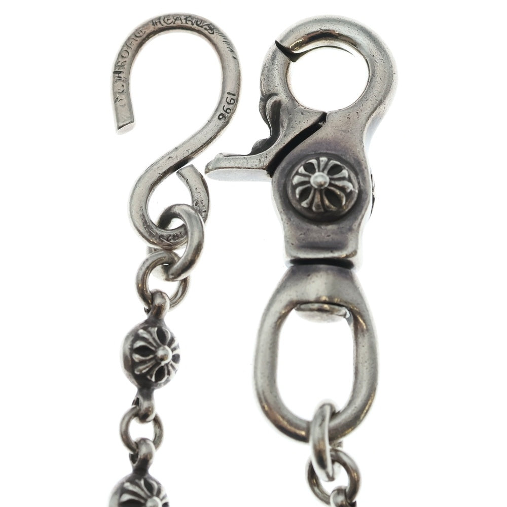 CHROME HEARTS(クロムハーツ) 1BALL LONG-S/1クリップロング#1クロスボール ウォレットチェーン シルバー BCA384