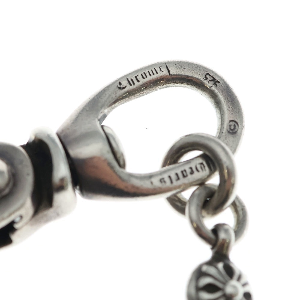CHROME HEARTS(クロムハーツ) 1BALL LONG-S/1クリップロング#1クロスボール ウォレットチェーン シルバー BCA384