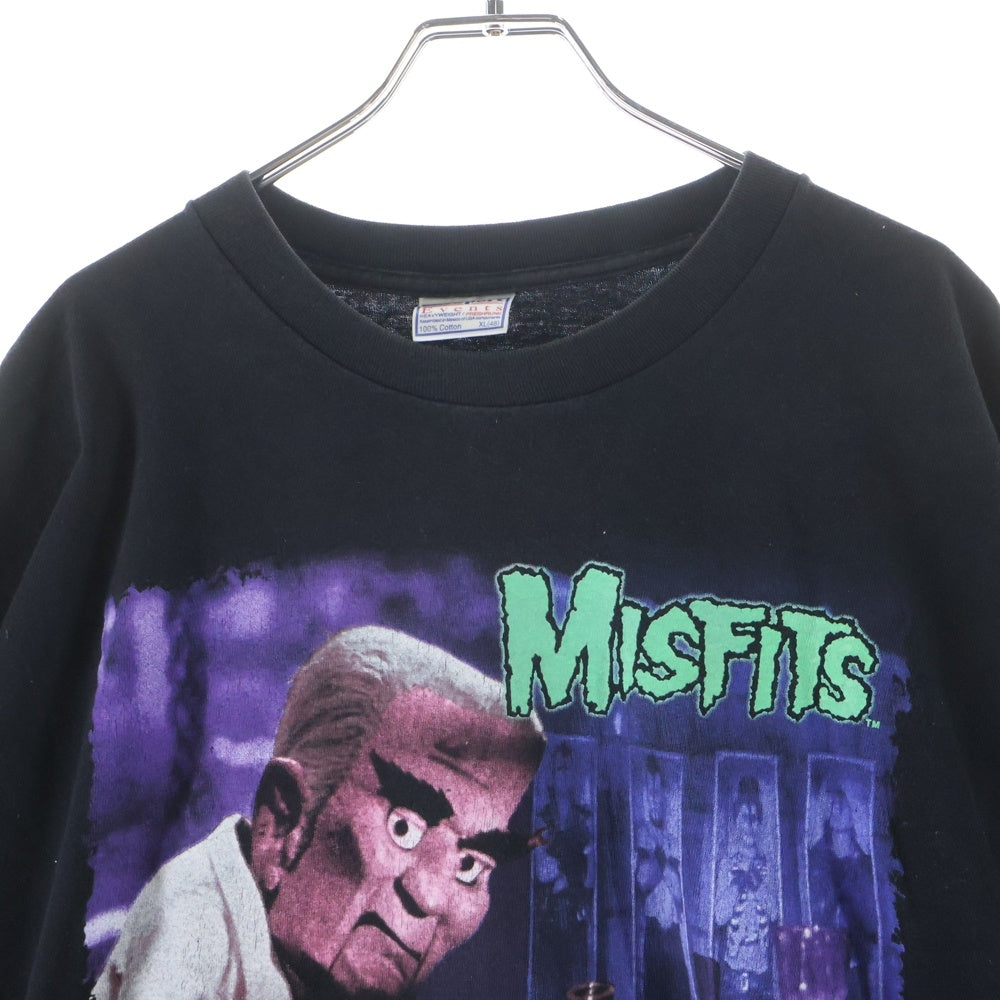 VINTAGE(ヴィンテージ) 90s MISFITS MAD MONSTER PARTY ミスフィッツ マッドモンスター パーティー 両面プリント Tシャツ 半袖カットソー ブラック