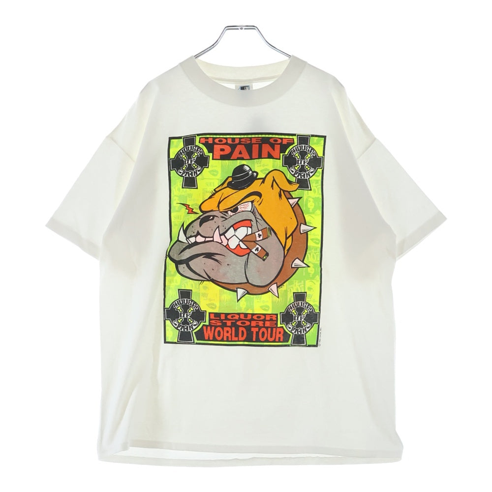 VINTAGE(ヴィンテージ) 90s KOZIK HOUSE OF PAIN アートプリント 半袖Tシャツカットソー ホワイト