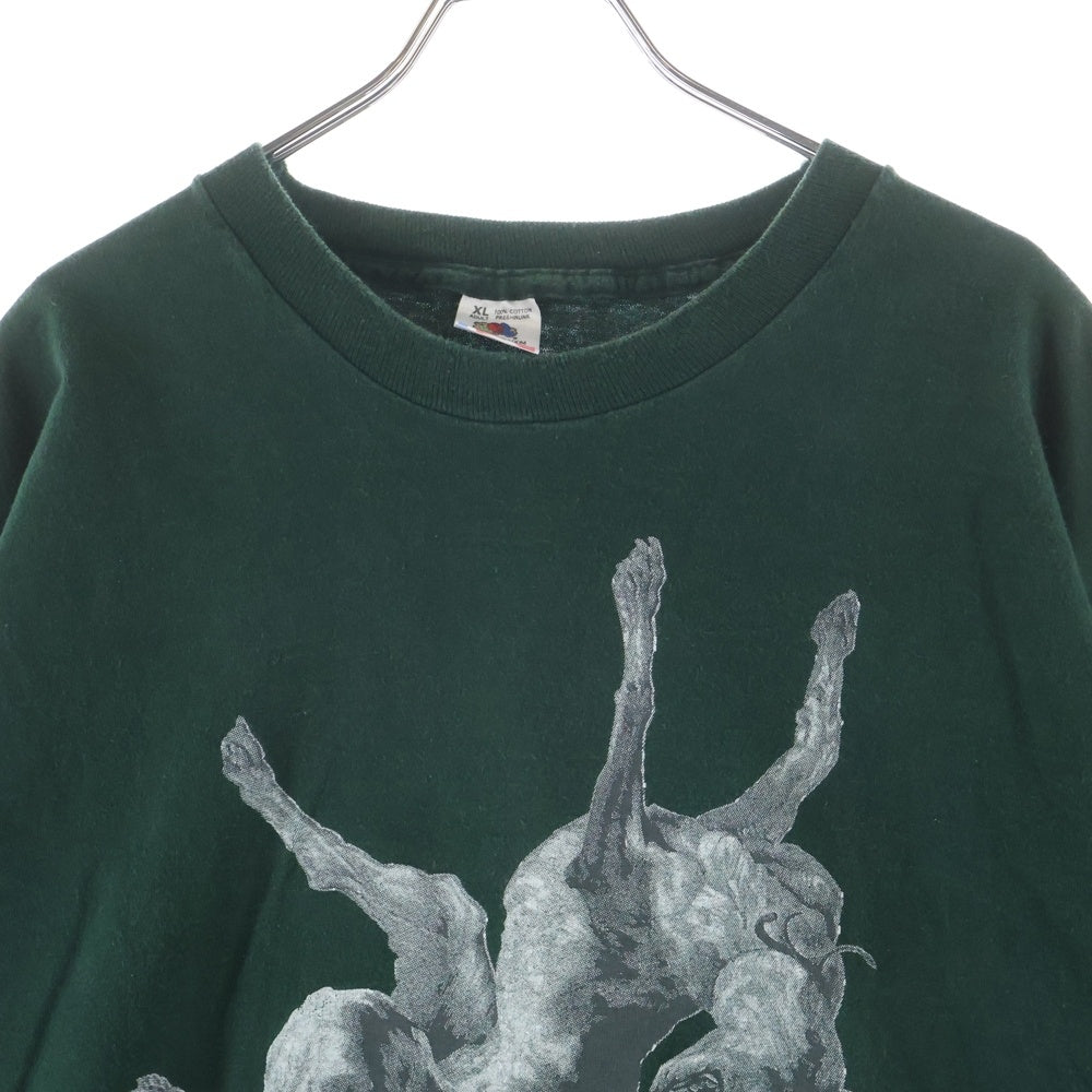 VINTAGE(ヴィンテージ) 90s THE JESUS LIZARD FALLING DOG 半袖Tシャツカットソー グリーン