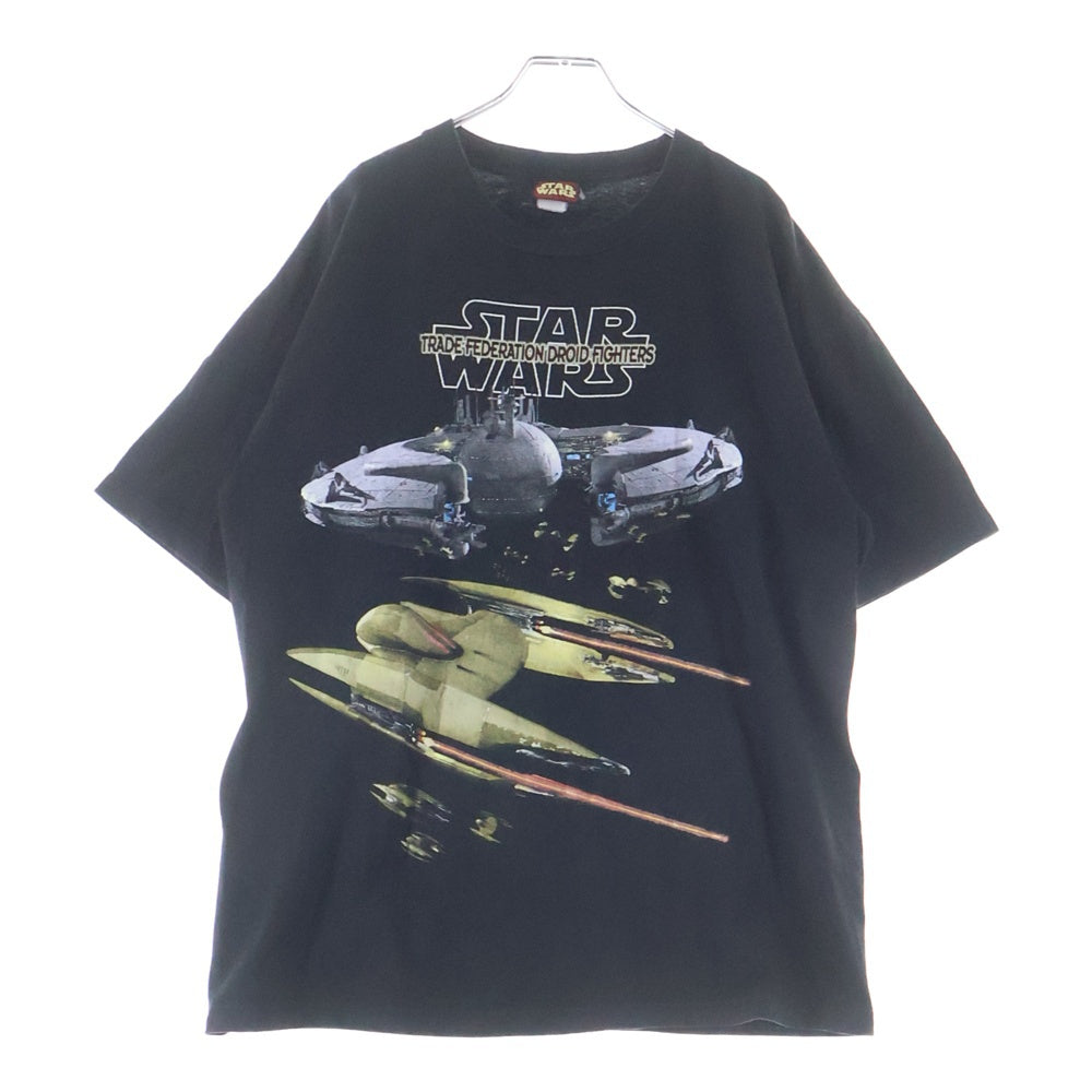 VINTAGE(ヴィンテージ) 90s STAR WARS TRADE FEDERATION DROID FIGHTERS グラフィック 半袖Tシャツカットソー ブラック