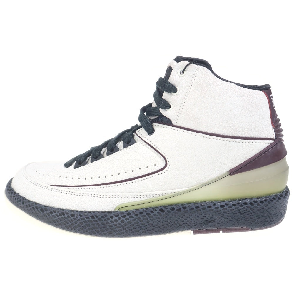 NIKE(ナイキ) ×A MA MANIERE AIR JORDAN 2 RETRO SP ア マ マニエール エアジョーダン 2 レトロ ハイカットスニーカー ホワイト/バーガンディ US9.5/27.5cm DO7216-100
