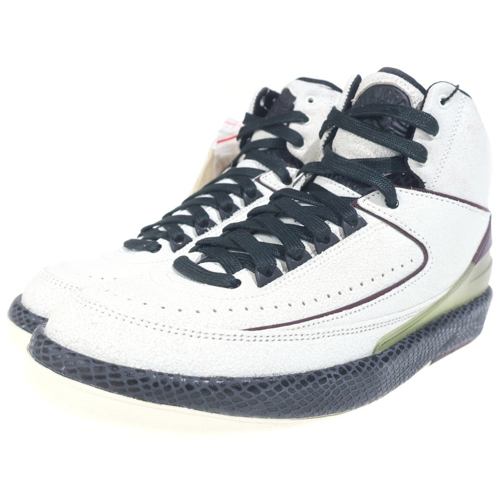 NIKE(ナイキ) ×A MA MANIERE AIR JORDAN 2 RETRO SP ア マ マニエール エアジョーダン 2 レトロ ハイカットスニーカー ホワイト/バーガンディ US9.5/27.5cm DO7216-100