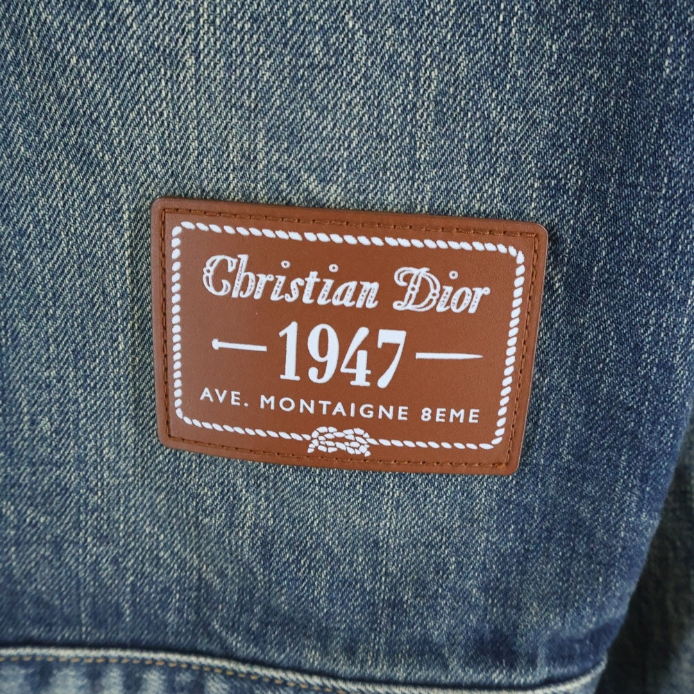 Christian Dior(クリスチャンディオール) Plain Logo Denim 1947デニムジャケット 293D489AY513 インディゴブルー