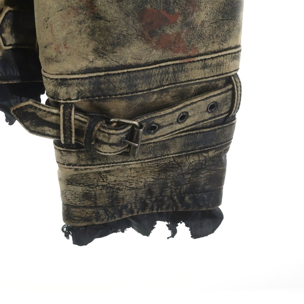 cvtvlist(カタリスト) B-3 Jacket レザーペイントジャケット 2301110103 ブラウン