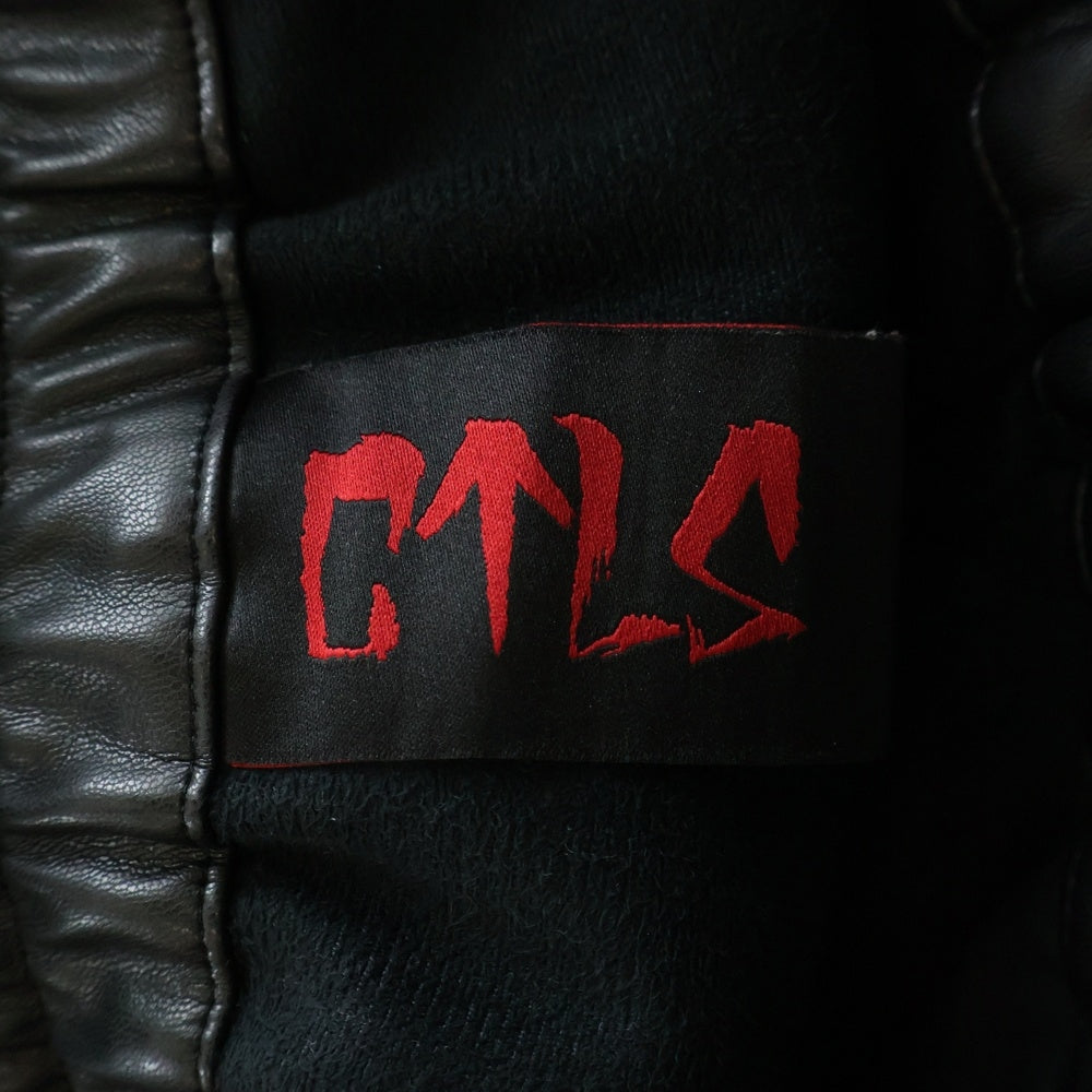 cvtvlist(カタリスト) サイドジップパンツ フロントロゴ刺繍 2401110403 ブラック