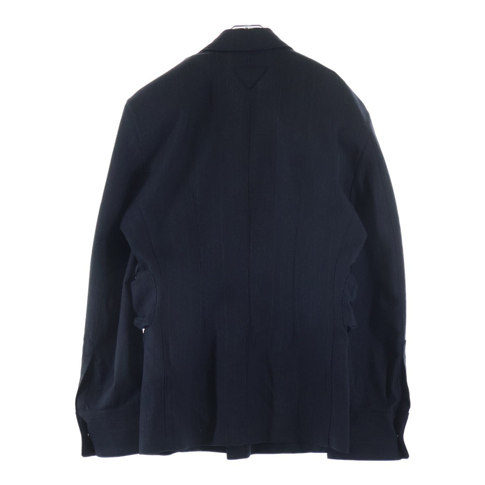 PRADA(プラダ) Utility Single-breasted jacket ユーティリティーシングルブレステッド ポケット付きテーラードジャケット ブラック UGI269