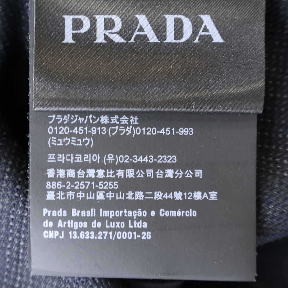PRADA(プラダ) Utility Single-breasted jacket ユーティリティーシングルブレステッド ポケット付きテーラードジャケット ブラック UGI269