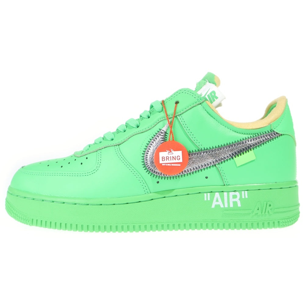OFF-WHITE(オフホワイト) ×NIKE AIR FORCE 1 LOW BROOKLYN LIGHT GREEN SPARK DX1419-300 エアフォースワン ロウ ブルックリンライトグリーンスパーク グリーン US9/27.0cm