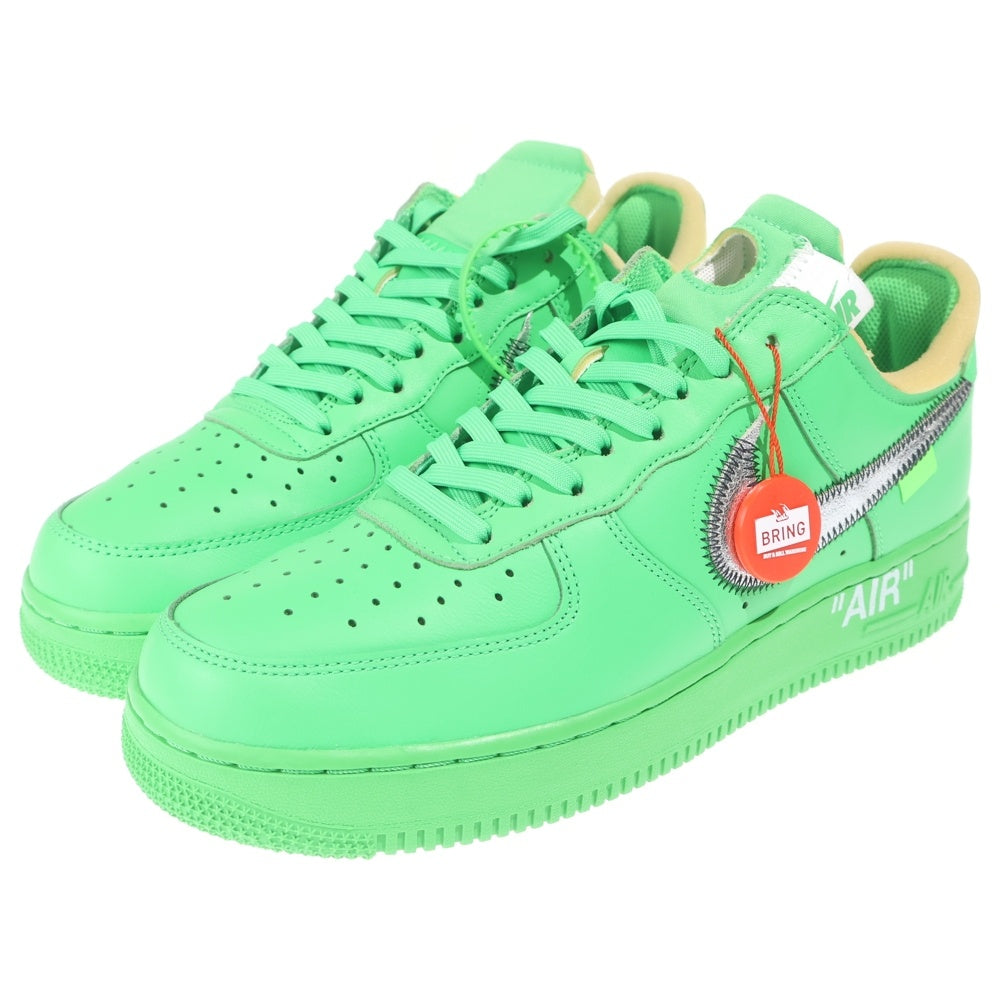 OFF-WHITE(オフホワイト) ×NIKE AIR FORCE 1 LOW BROOKLYN LIGHT GREEN SPARK DX1419-300 エアフォースワン ロウ ブルックリンライトグリーンスパーク グリーン US9/27.0cm
