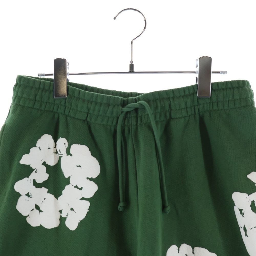 DENIM TEARS(デニムティアーズ) COTTON WREATH SWEATPANTS コットン フラワー スウェットパンツ グリーン