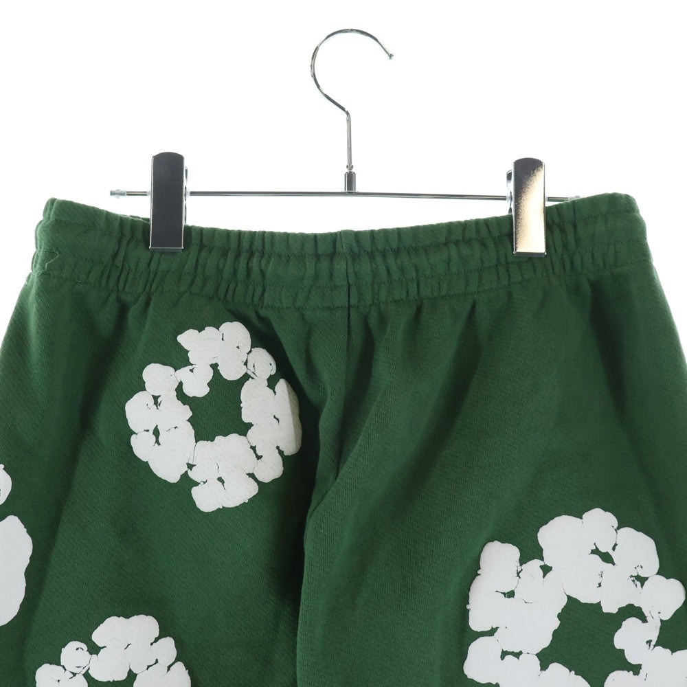 DENIM TEARS(デニムティアーズ) COTTON WREATH SWEATPANTS コットン フラワー スウェットパンツ グリーン