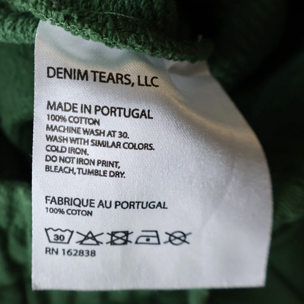 DENIM TEARS(デニムティアーズ) COTTON WREATH SWEATPANTS コットン フラワー スウェットパンツ グリーン