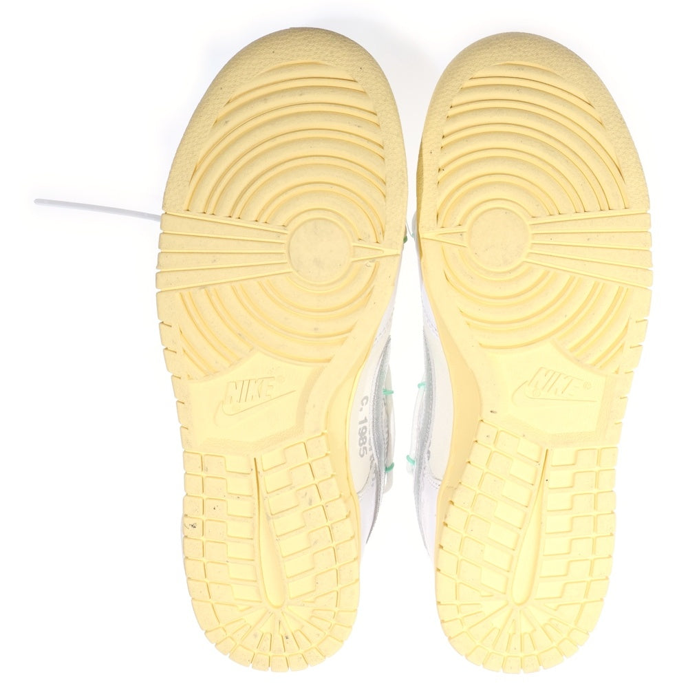 NIKE(ナイキ) ×OFF-WHITE DUNK LOW 1 OF 50 DM1602-127 オフホワイト ダンクロー 1オブ50 ローカットスニーカー ホワイト US9/27.0cm
