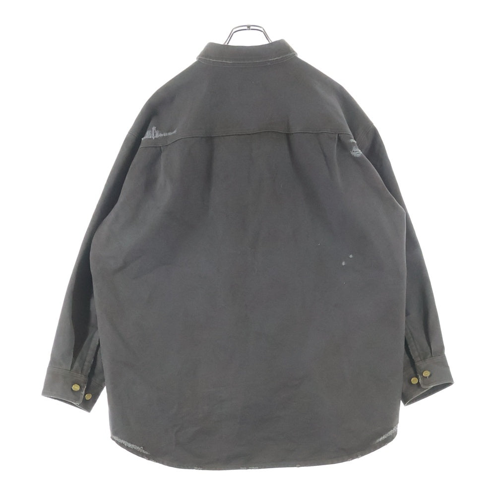 KAMIYA(カミヤ) BORO Duck Shir ボロダック 長袖シャツ グレー G14SH034