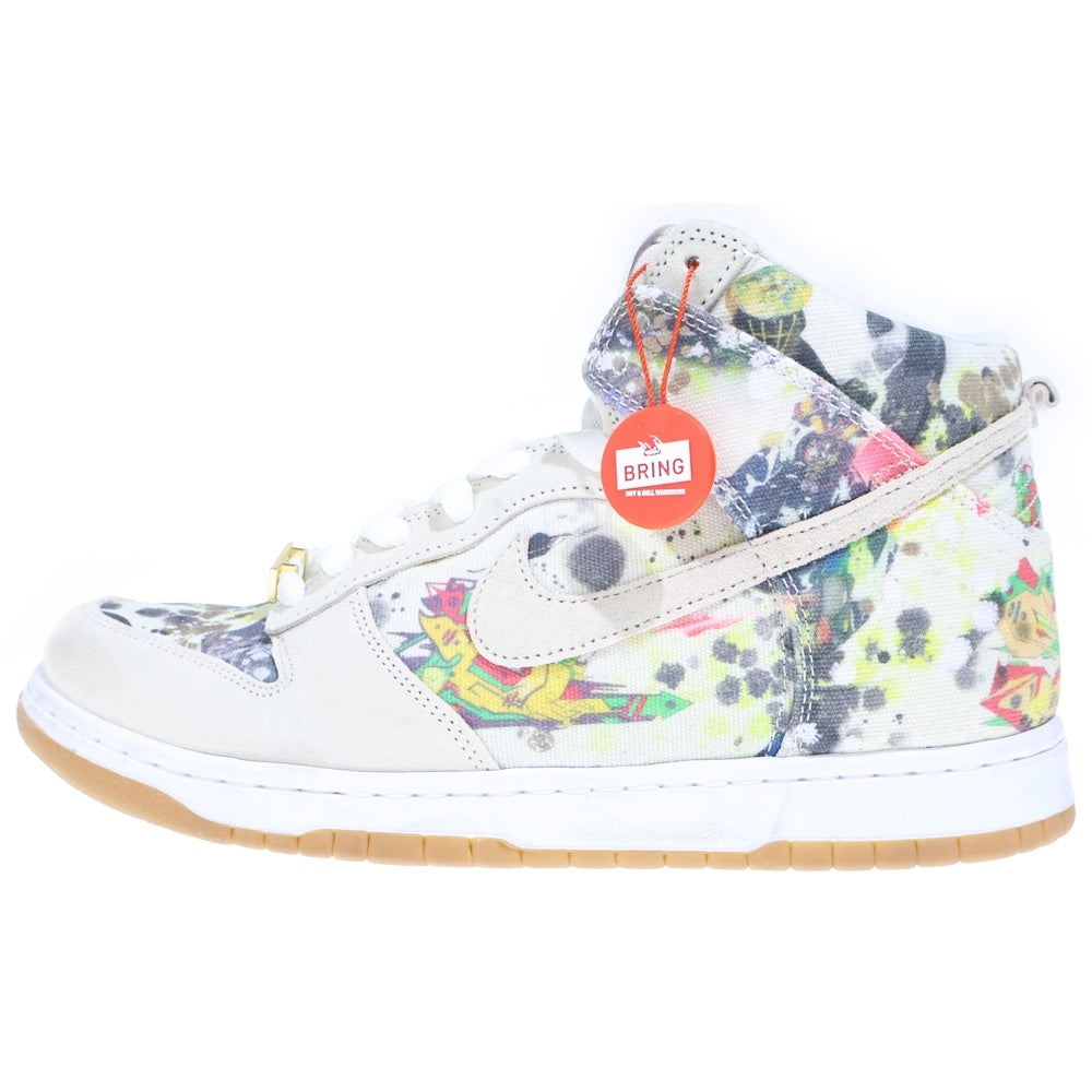 NIKE(ナイキ) ×DUNK HIGH RAMMELLZEE シュプリーム ダンク ラメルジー ハイカットスニーカー ホワイト/マルチ US9.5/27.5cm FD8779-100