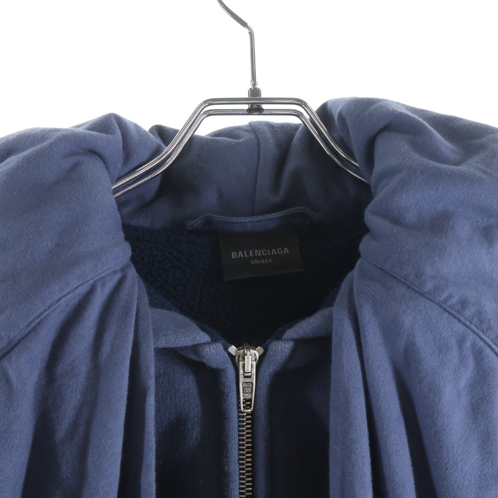 BALENCIAGA(バレンシアガ) 24AW Lined Incognito Zip-Up Hoodie ジップアップ ライドインコグニート フーディー ジップアップパーカー 794038 TQV84