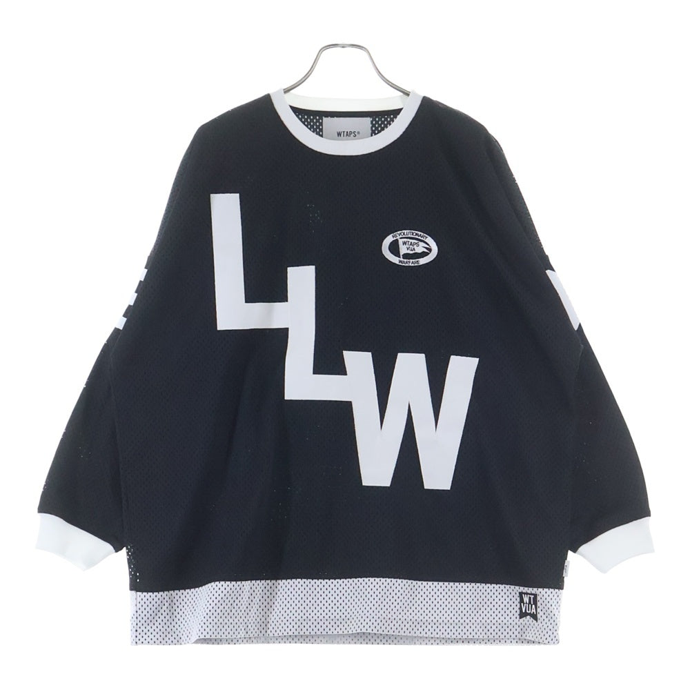 WTAPS(ダブルタップス) 22AW NETMINDER ネットマインダー メッシュロングスリーブシャツ ブラック 222ATDT-CSM06