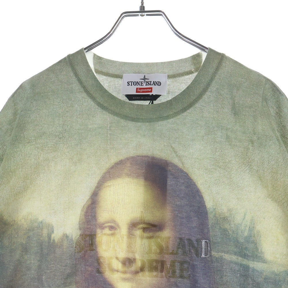 SUPREME(シュプリーム) 22SS ×ストーンアイランド Mona Lisa モナリザ プリント 半袖Tシャツカットソー ホワイト 7625201S7
