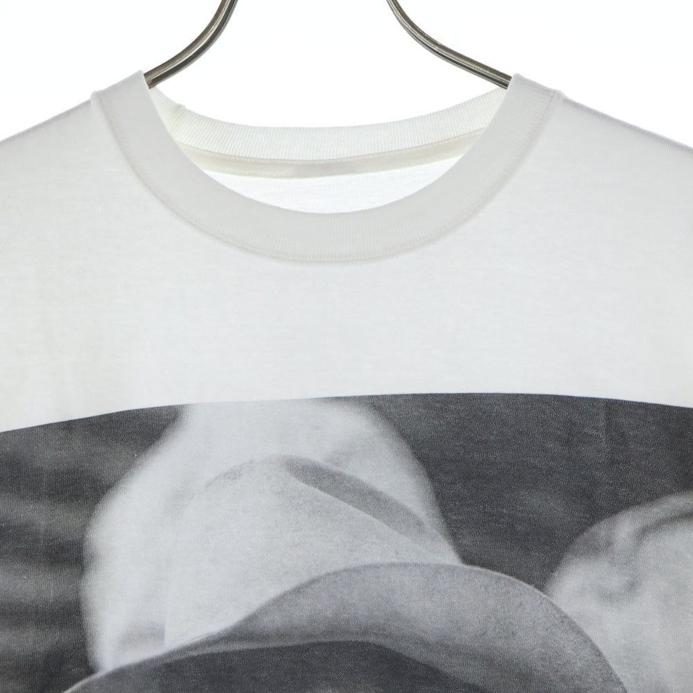 Bruce Weber(ブルースウェーバー) ×BIOTOP フォトプリント 半袖Tシャツカットソー ホワイト BOM-70700-A