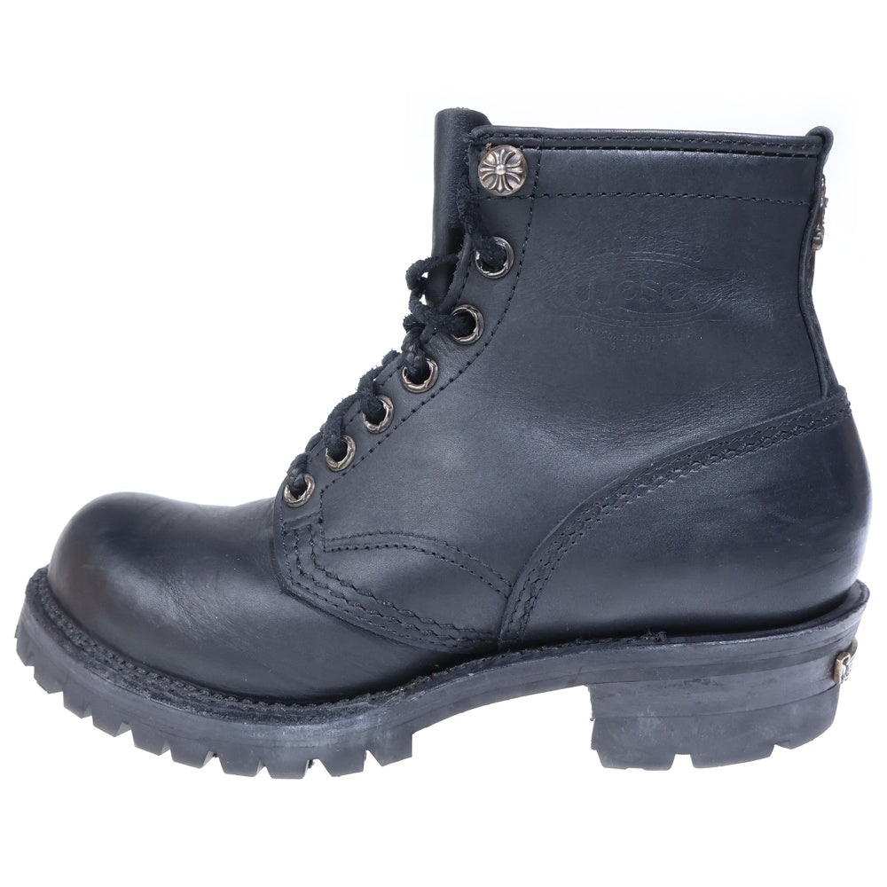 CHROME HEARTS(クロムハーツ) ×WESCO ウエスコ ジョブマスター レザーブレードレースアップ レザーブーツ ブラック