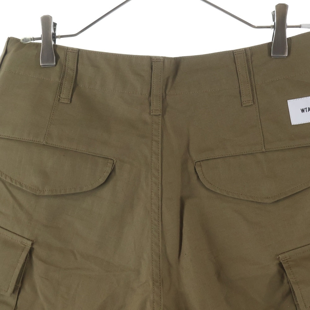 WTAPS(ダブルタップス) 21SS CARGO SHORTS COTTON RIPSTOP コットンリップストップ カーゴショーツ ブラウン ショートパンツ 211BRDT-PTM05