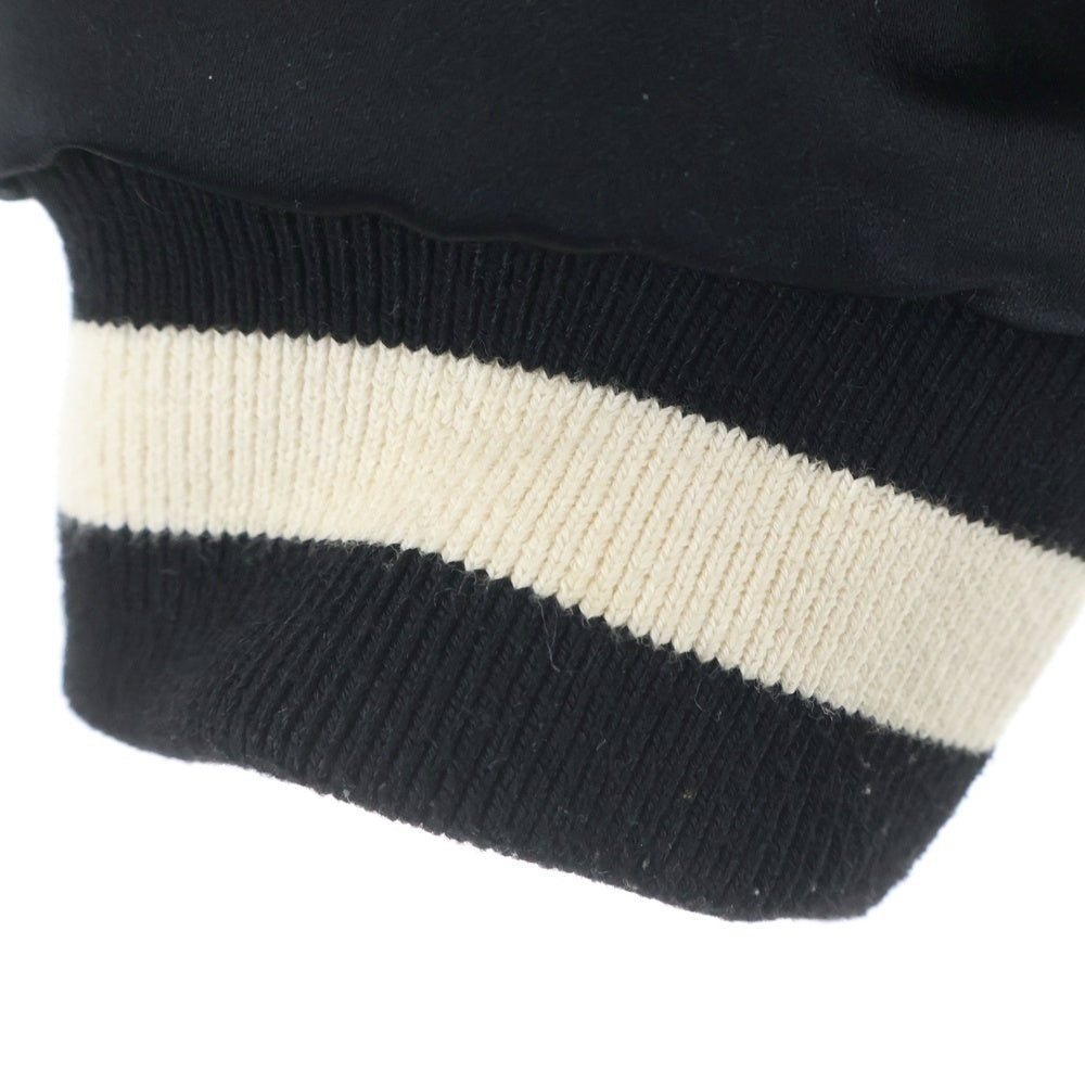 FEAR OF GOD(フィアオブゴッド) FIFTH COLLECTION バックロゴ ハーフジップ サテンジャケット ブラック 5C17N