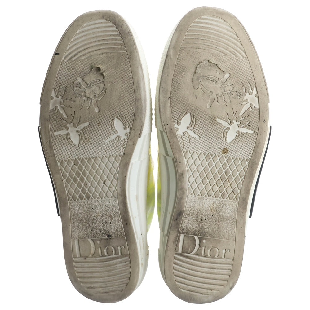 Christian Dior(クリスチャンディオール) オブリーク クリア レースアップ ハイトップ ハイカットシューズ スニーカー イエロー B23