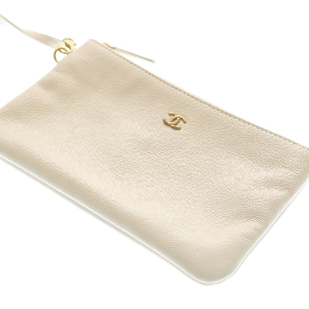 CHANEL(シャネル) 25 2WAY ハンドバッグ ショルダーバッグ ホワイト レディース