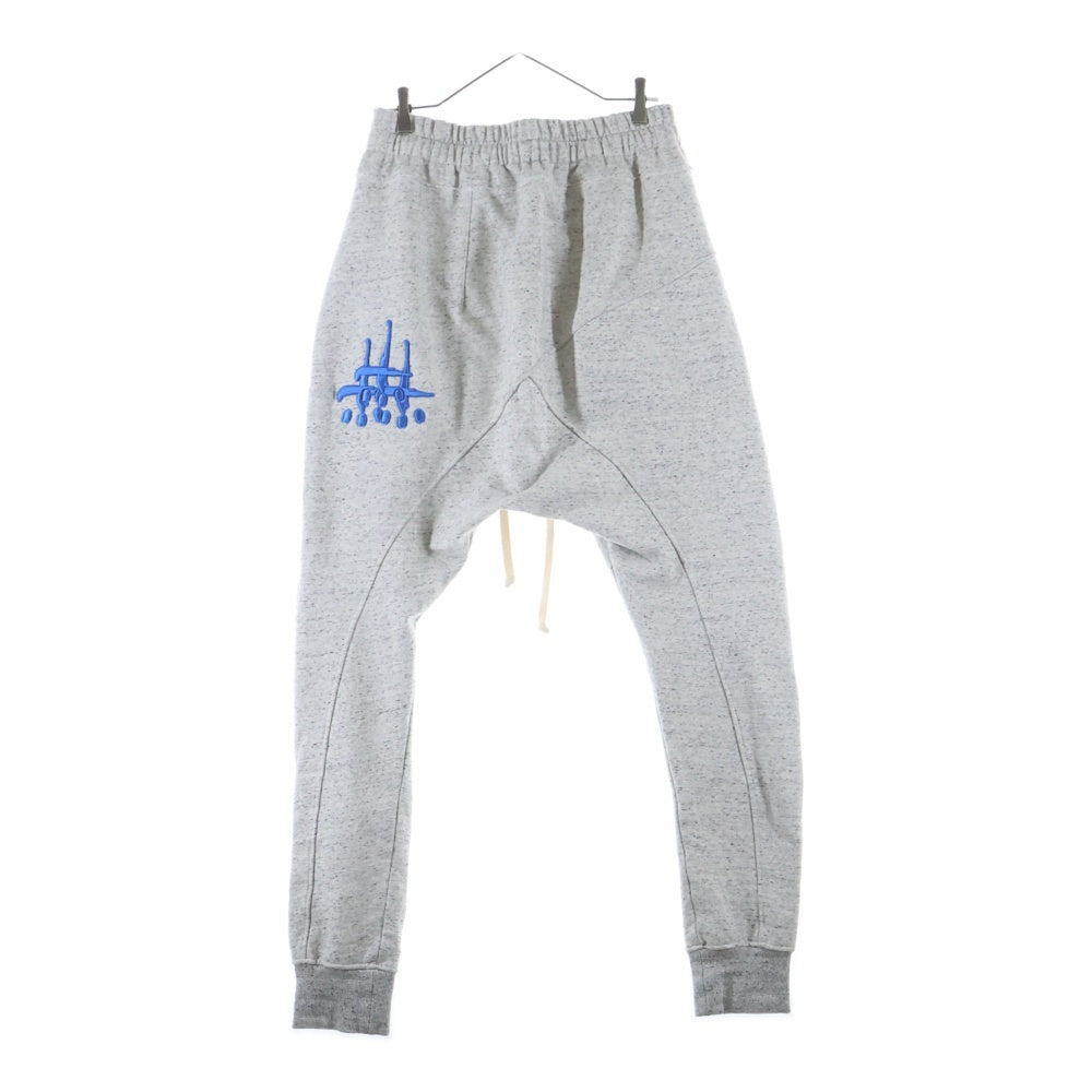 cvtvlist(カタリスト) 23AW Usual pants ユージュアルパンツ フロント刺繍スウェットパンツ 2301110401 グレー