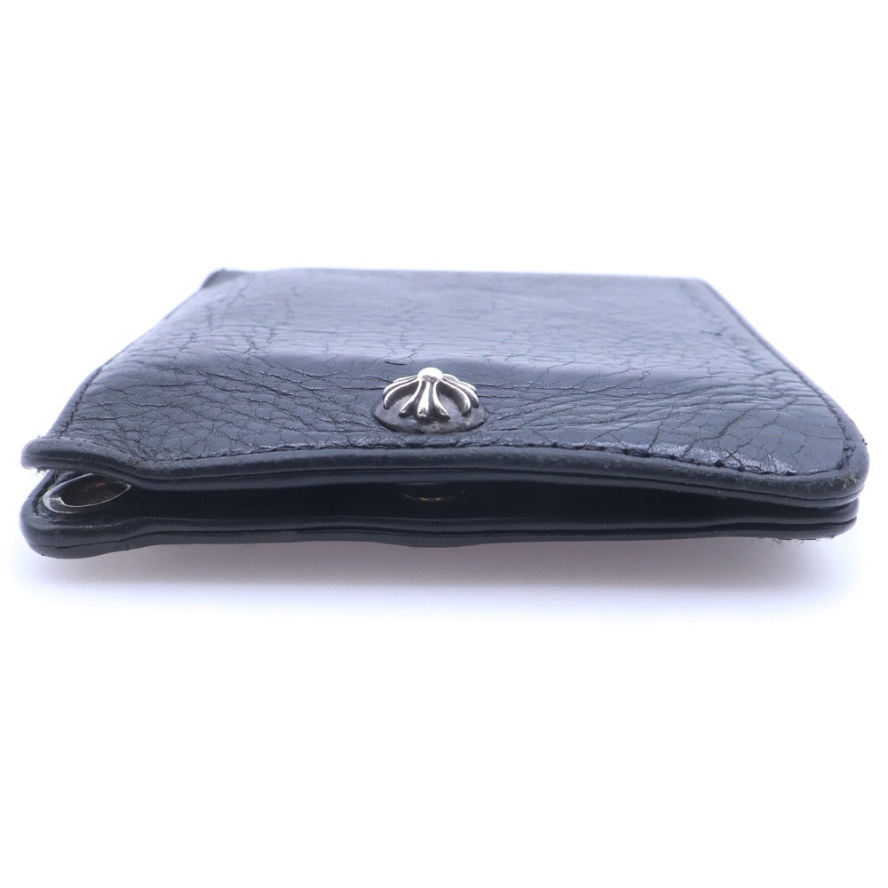 CHROME HEARTS(クロムハーツ) 1SNAP 1スナップ クロス ボールボタン レザーウォレット 財布 ブラック BCA361