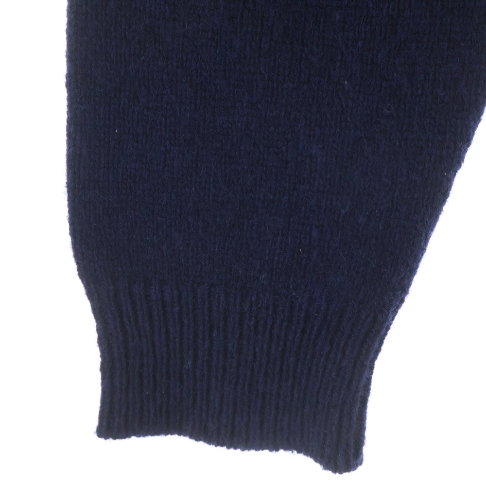 PRADA(プラダ) 24SS Shetland wool crew-neck sweater クルーネックニットセーター ネイビー UMB741 S000 14D7