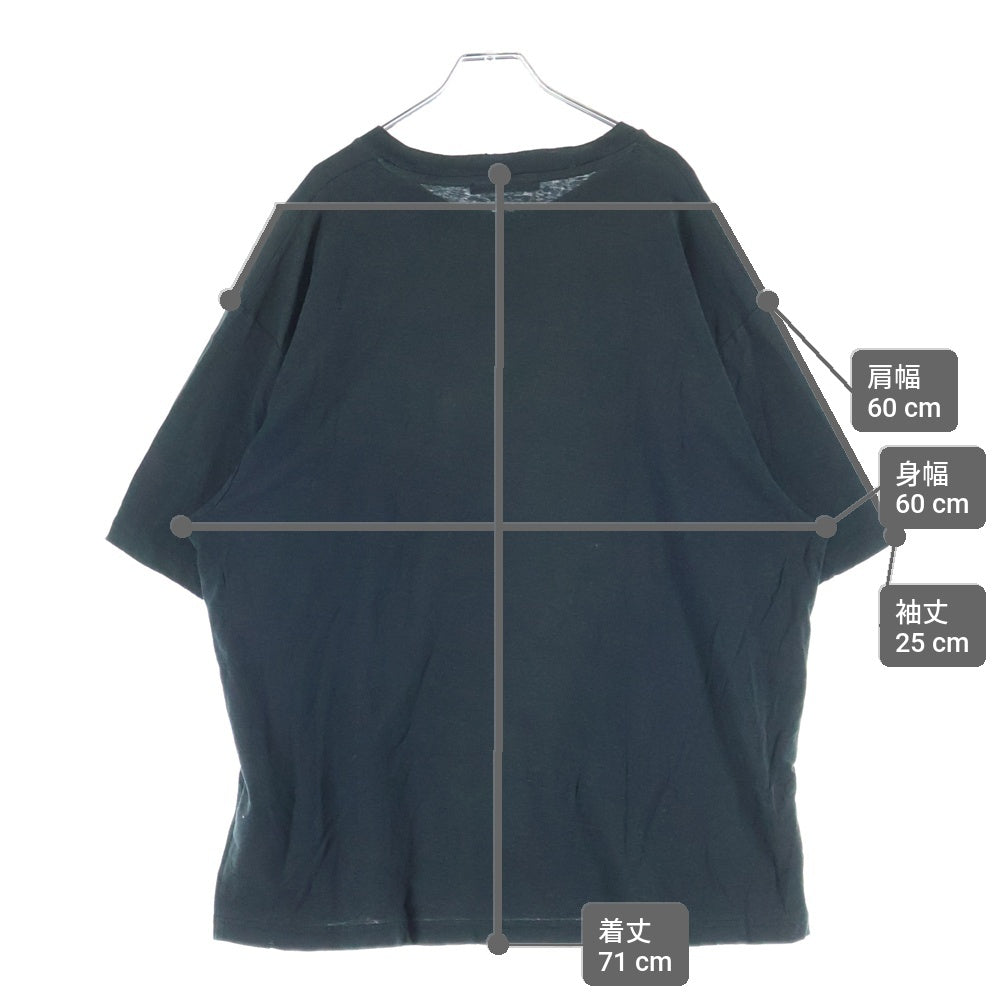 Acne Studios(アクネ ストゥディオズ) 1996 フロントロゴプリント半袖Tシャツカットー ブラック FN-UX-TSHI000013