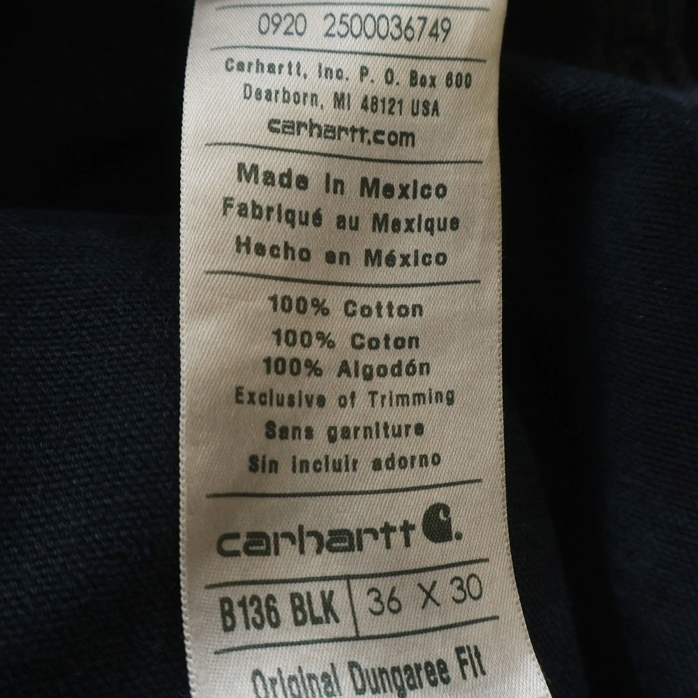 CARHARTT(カーハート) DOUBLE KNEE COTTON DUCK PAINTER PANTS メキシコ製 ダブルニー カーペンターパンツ ペインター コットンダック ブラック