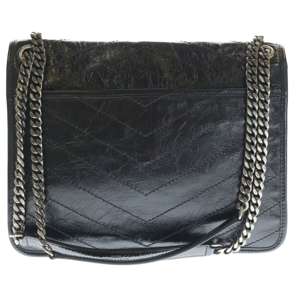 SAINT LAURENT PARIS(サンローランパリ) ニキ ミディアム チェーンショルダーバック シルバー金具 633158 レディース