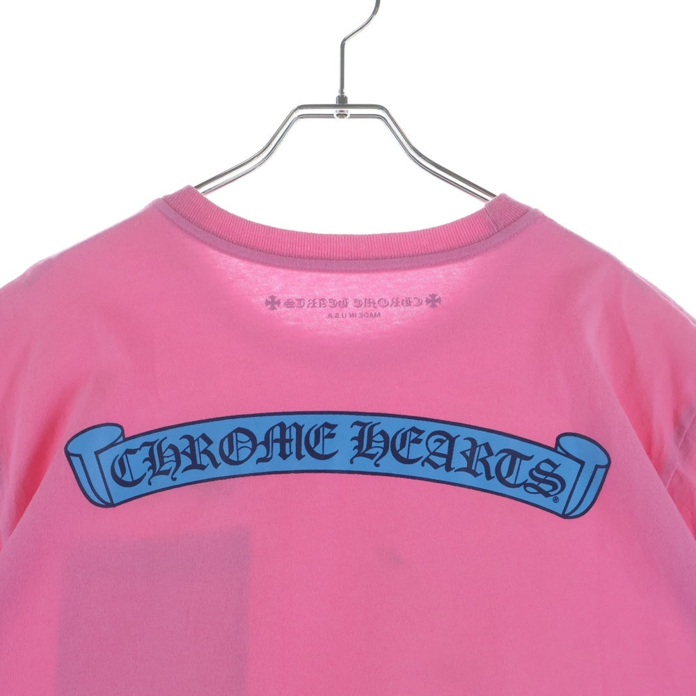 CHROME HEARTS(クロムハーツ) That Group Scroll Tee ザット グループスクロール ロゴ半袖Tシャツ ピンク
