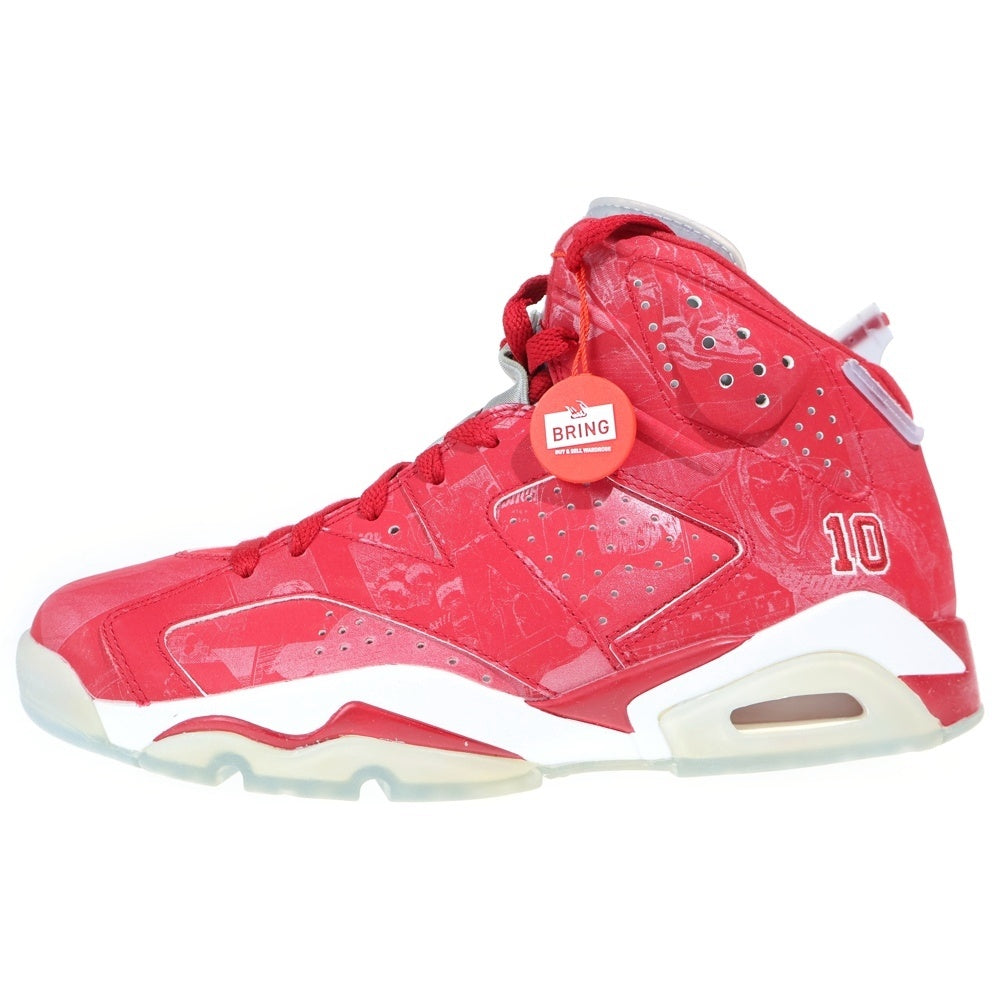 NIKE(ナイキ) ×SLAM DUNK AIR JORDAN 6 RETRO 717302-600 スラムダンク エアジョーダン6 ハイカットスニーカー レッド US8.5/26.5cm