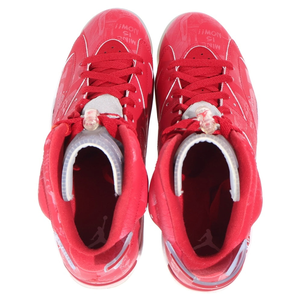 NIKE(ナイキ) ×SLAM DUNK AIR JORDAN 6 RETRO 717302-600 スラムダンク エアジョーダン6 ハイカットスニーカー レッド US8.5/26.5cm