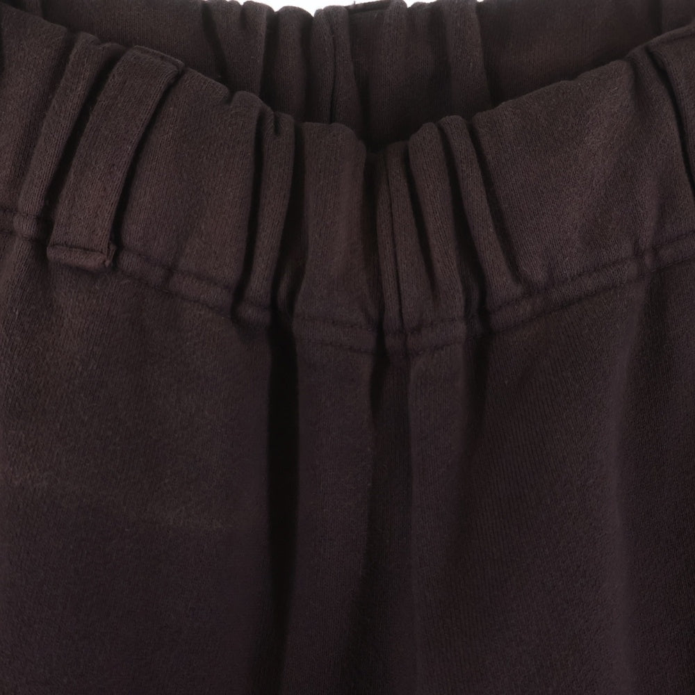 KAMIYA(カミヤ) 25AW SKULL FLAME Distressed Sweat Pants スカルフレームプリント スウェットパンツ ブラウン G15PT076