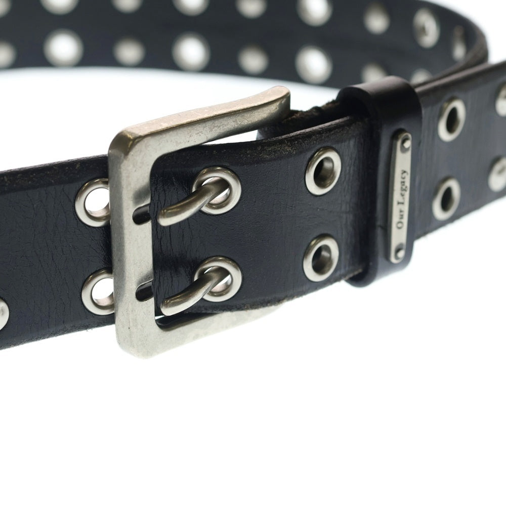 OUR LEGACY(アワーレガシー) Flecking Black Leather Belt スタッズ レザーベルト ブラック