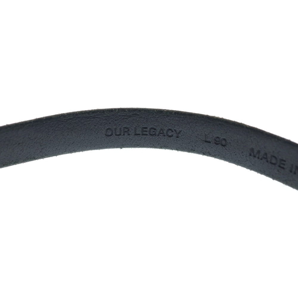 OUR LEGACY(アワーレガシー) 2cm Leatcher Belt レザーベルト ブラック
