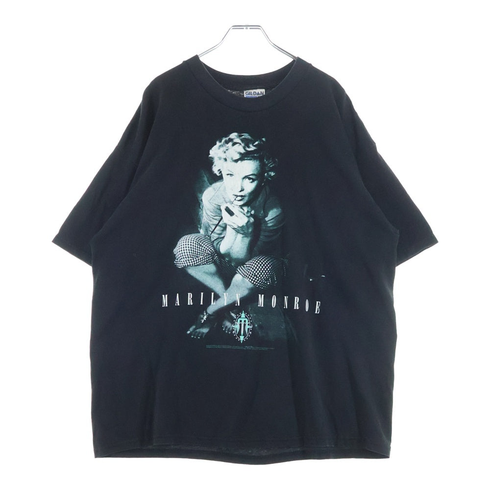 VINTAGE(ヴィンテージ) 90s MARILYN MONROE マリリンモンロー プリント半袖Tシャツカットソー ブラック