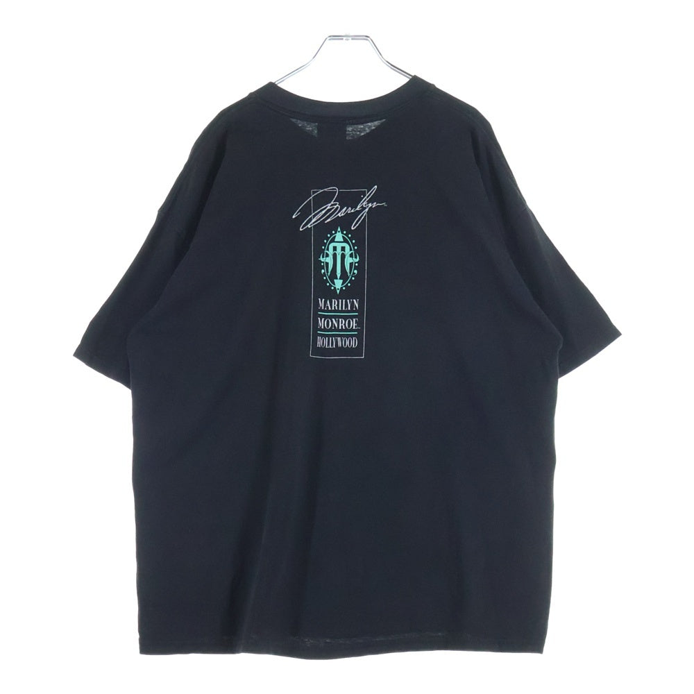 VINTAGE(ヴィンテージ) 90s MARILYN MONROE マリリンモンロー プリント半袖Tシャツカットソー ブラック