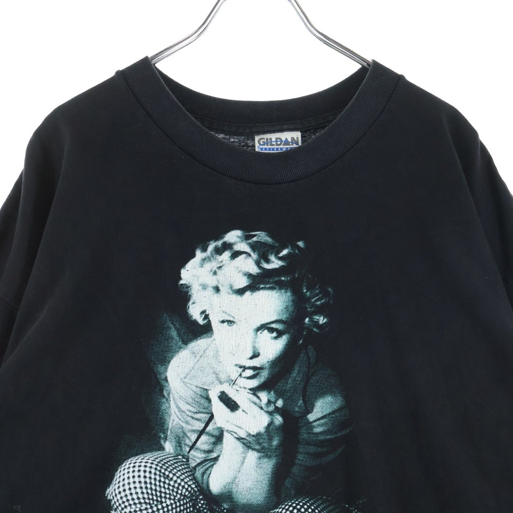 VINTAGE(ヴィンテージ) 90s MARILYN MONROE マリリンモンロー プリント半袖Tシャツカットソー ブラック