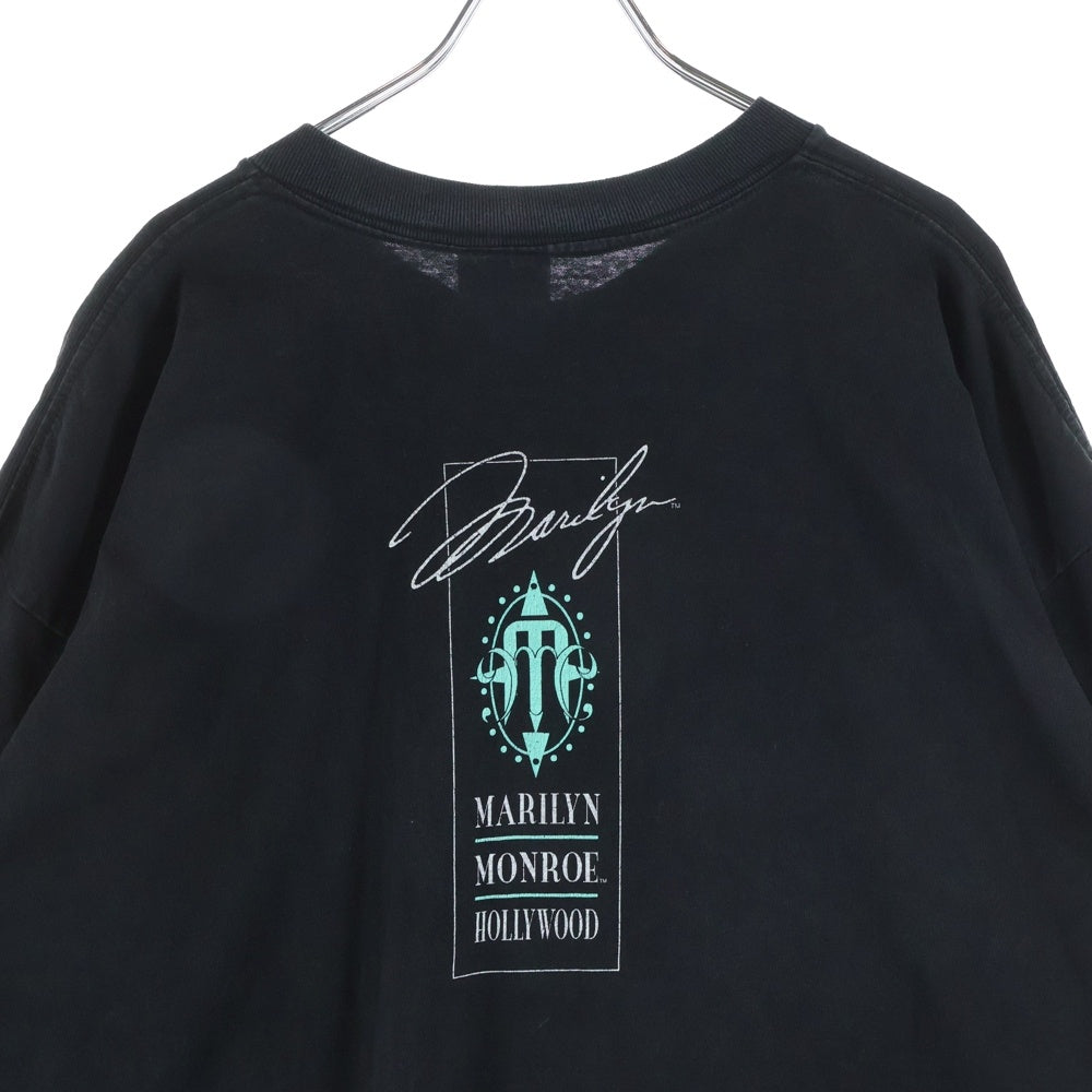 VINTAGE(ヴィンテージ) 90s MARILYN MONROE マリリンモンロー プリント半袖Tシャツカットソー ブラック